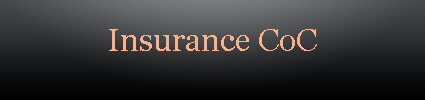 Insurance CoC